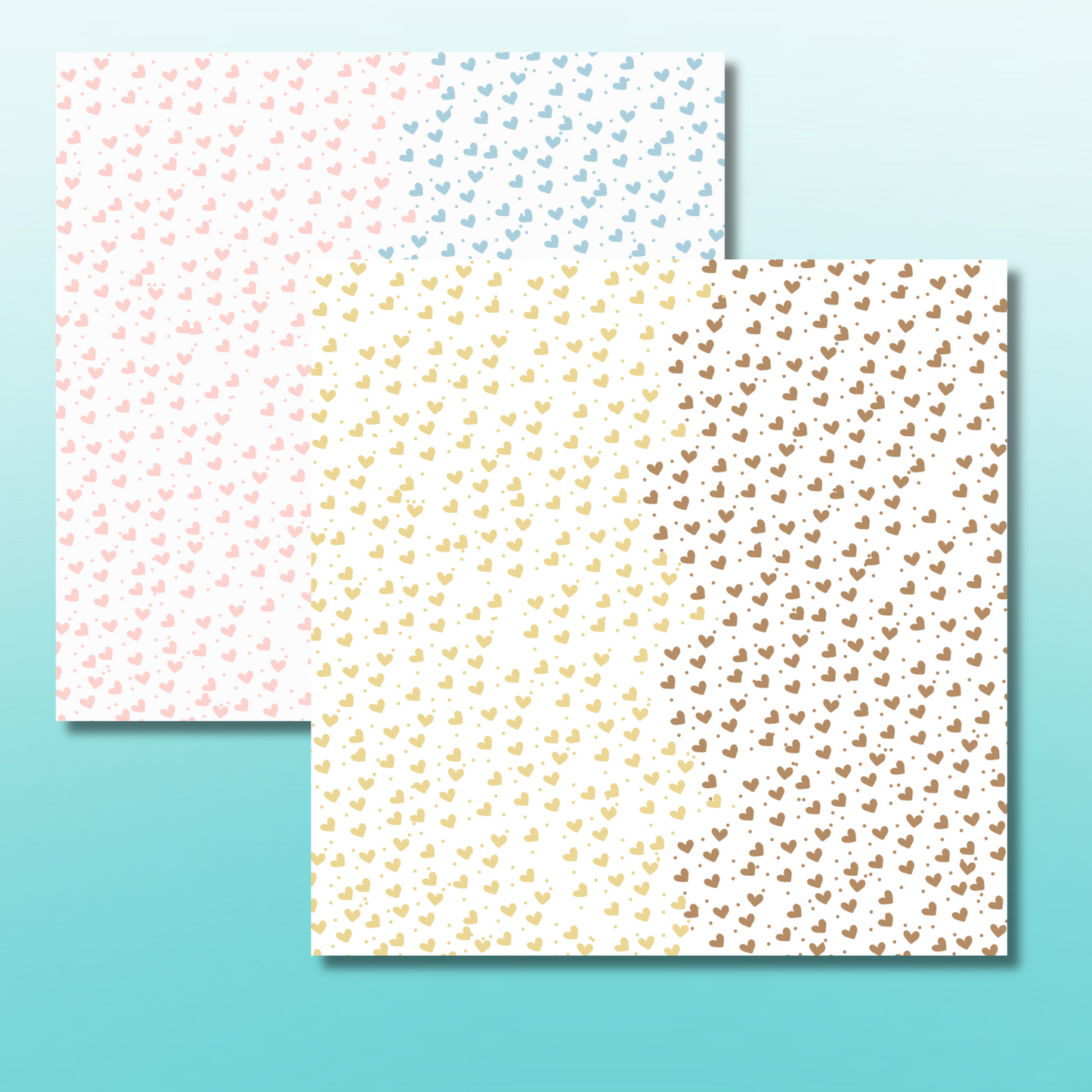 Pastel Background Paper Pack for Journaling, Scrapbooking, and other paper crafts