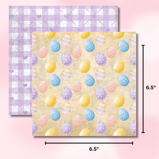 Easter Decorative Paper, Bunny 6" x 6"