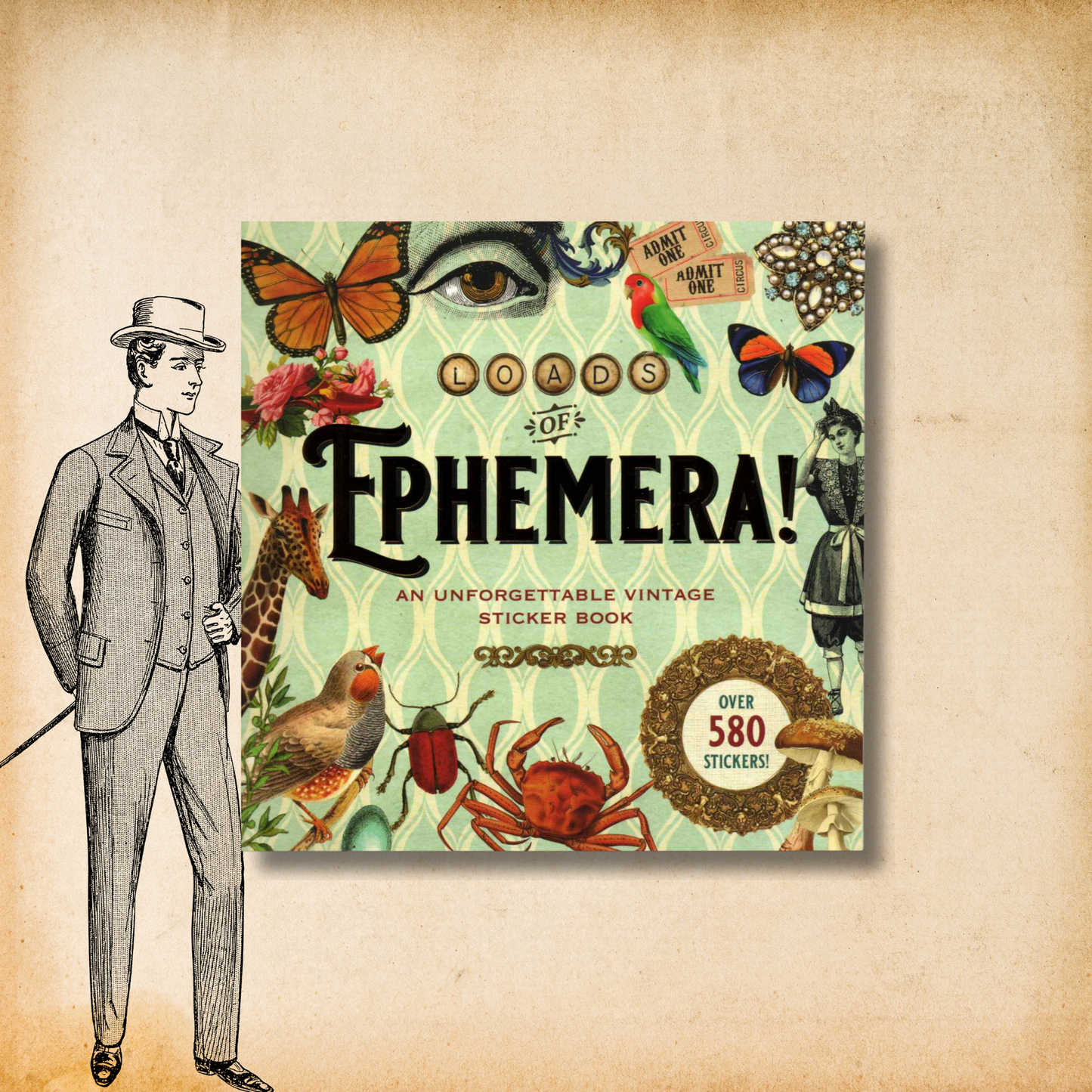 Peter Pauper Press - Ephemera Sticker Book (580 stickers)