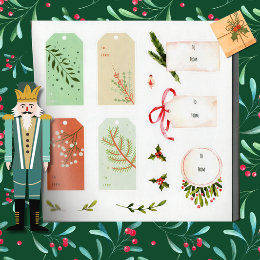 Peter Pauper Press Merry and Bright Festive Christmas Sticker Book