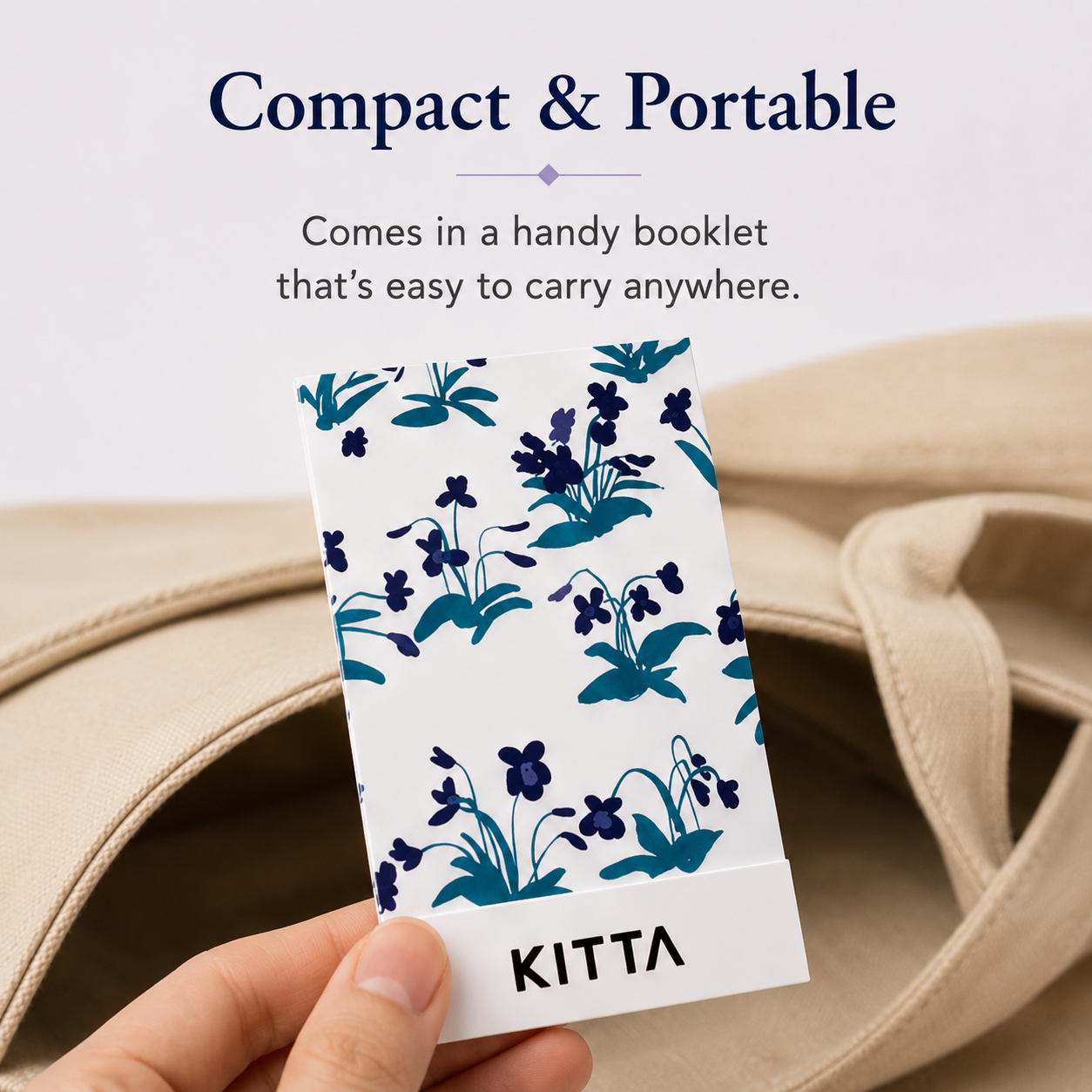 KITTA Hosomi Floral Sticker Sheets | Slim Portable Journal Stickers | Japanese Floral Planner Stickers