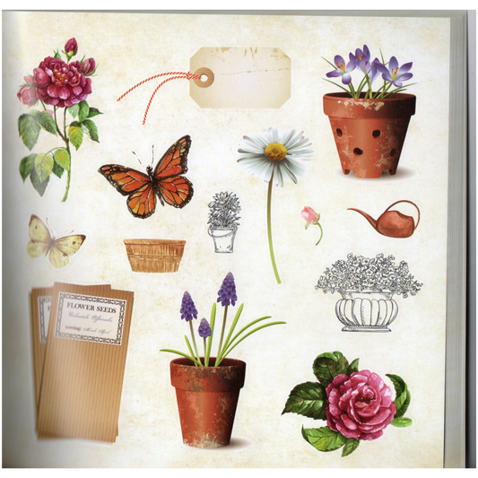 Cottagecore Sticker Book – 650+ Cozy, Vintage-Inspired Stickers