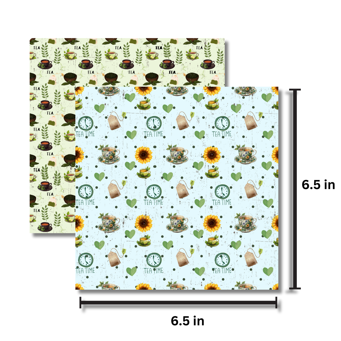 Tea Cup Decorative/Scrapbooking/Journal Paper Sheets/Single-Sided Pattern Paper