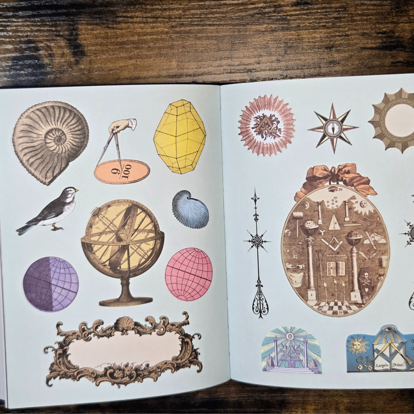 The Antiquarian Sticker Book – 1,000+ Vintage-Style Stickers