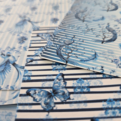 Blue Bird Pattern Decorative Paper