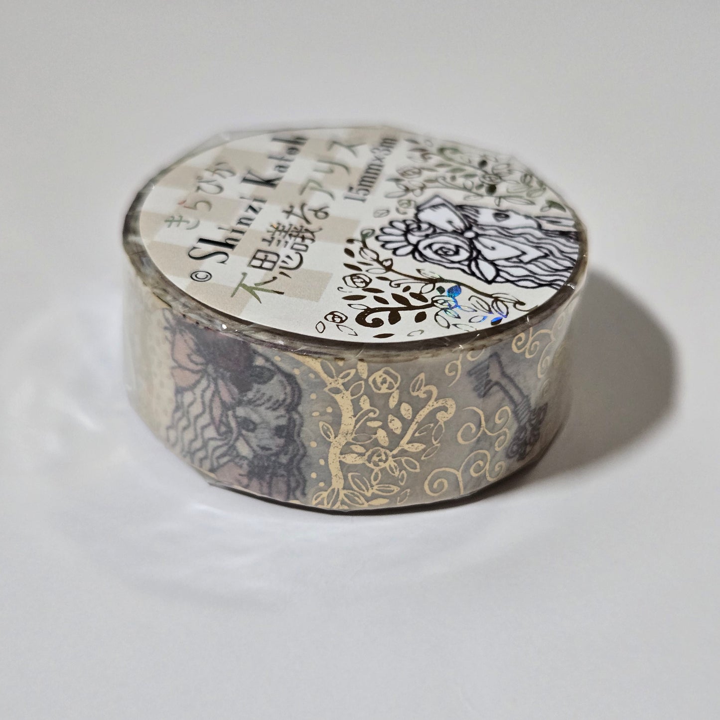 Shinzhi Katoh Alice Gold Foil Washi Tape | Whimsical Journal & Scrapbook Supplies
