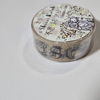 Shinzhi Katoh Alice Gold Foil Washi Tape | Whimsical Journal & Scrapbook Supplies