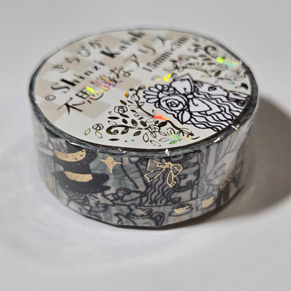 Shinzhi Katoh Alice Gold Foil Washi Tape | Whimsical Journal & Scrapbook Supplies