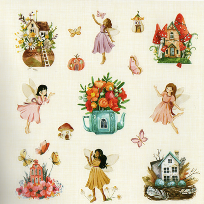 Peter Pauper Press Faerie Kingdom Ephemeral Sticker Book - Over 750 Faerie-Themed Stickers for Enthusiasts & Collectors Ideal for Journal Decorators & Planner Enthusiasts