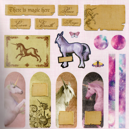 Peter Pauper Press Faerie Kingdom Ephemeral Sticker Book - Over 750 Faerie-Themed Stickers for Enthusiasts & Collectors Ideal for Journal Decorators & Planner Enthusiasts