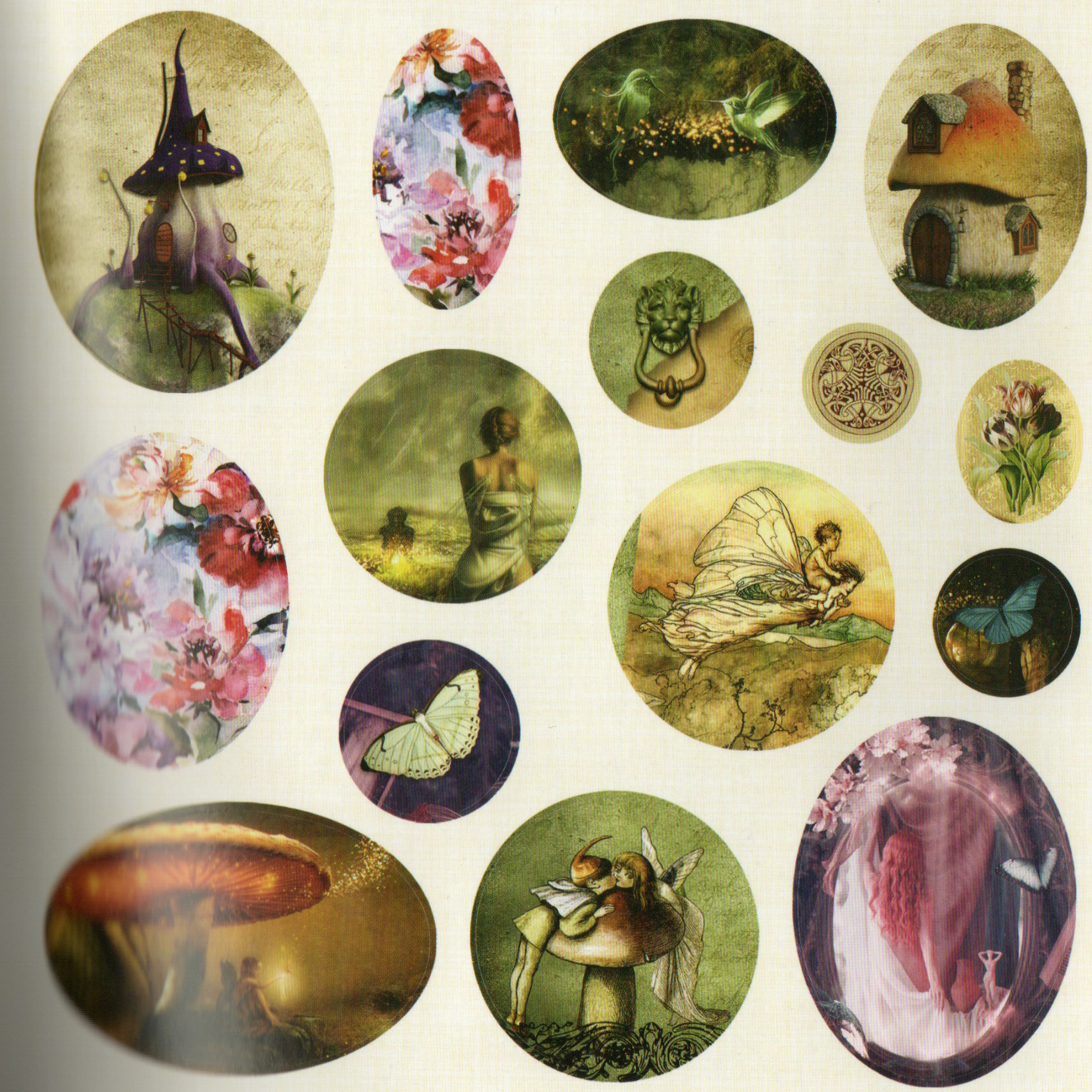 Peter Pauper Press Faerie Kingdom Ephemeral Sticker Book - Over 750 Faerie-Themed Stickers for Enthusiasts & Collectors Ideal for Journal Decorators & Planner Enthusiasts