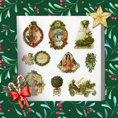 Peter Pauper Press Merry and Bright Festive Christmas Sticker Book