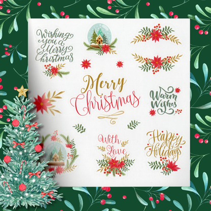 Peter Pauper Press Merry and Bright Festive Christmas Sticker Book