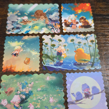 Dreamy Meadow Animal Sticker Sheet – Whimsical Forest Planner & Scrapbook Stickers | Califlair