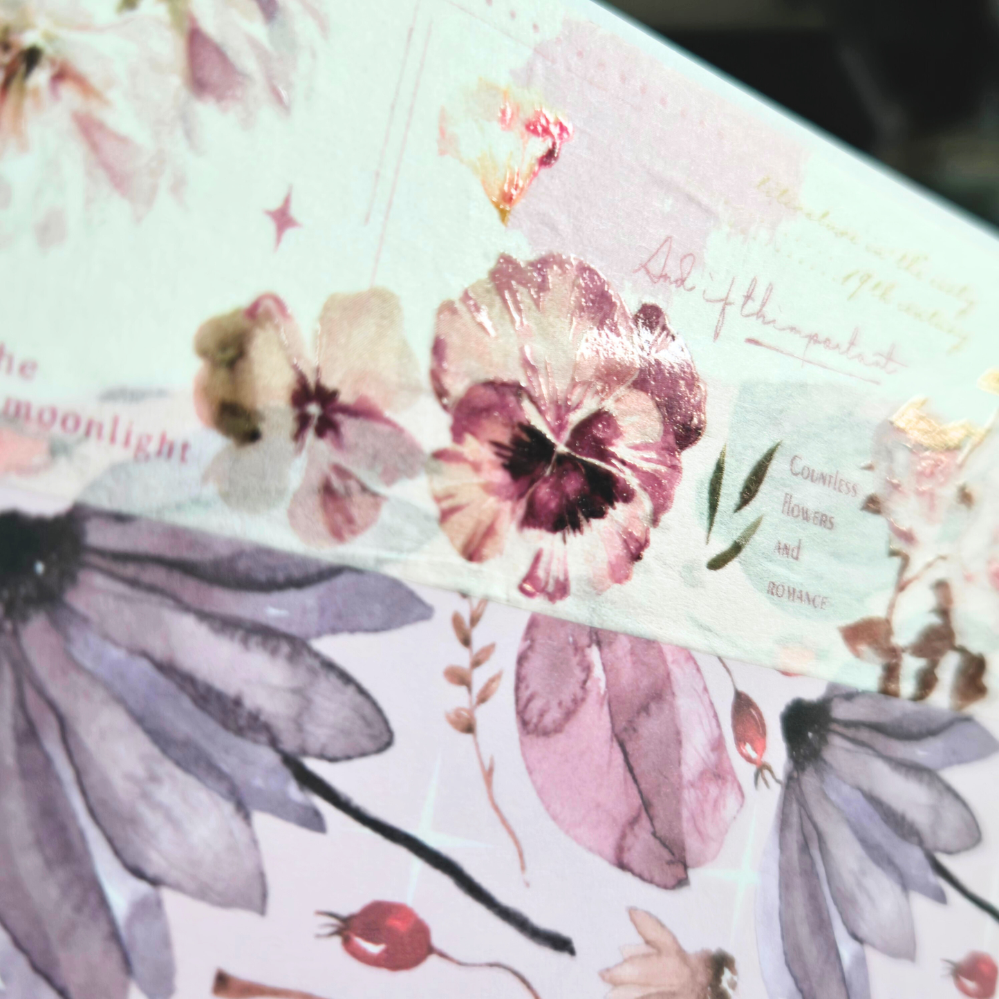 Wildflower Background Decorative Scrapbook Paper