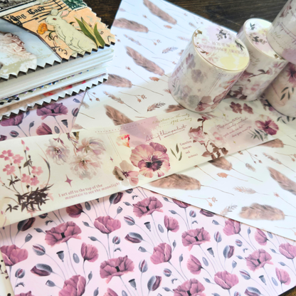 Wildflower Background Decorative Scrapbook Paper