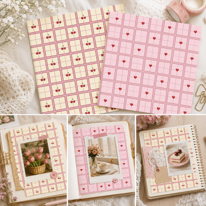 Pastel Background Paper Pack for Journaling, Scrapbooking, and other paper crafts