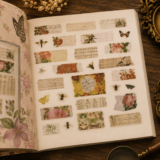 Peter Pauper Press Sticker Book of Curiosities – Eine eklektische Sammlung von Vintage-Aufklebern mit über 750 Aufklebern für Sammler und Liebhaber