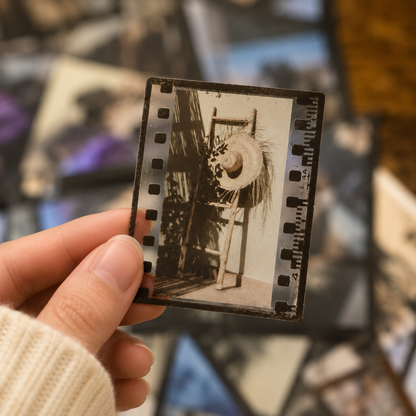 Vintage Film Style PET Stickers | Scrapbooking, Journaling (30-Piece)