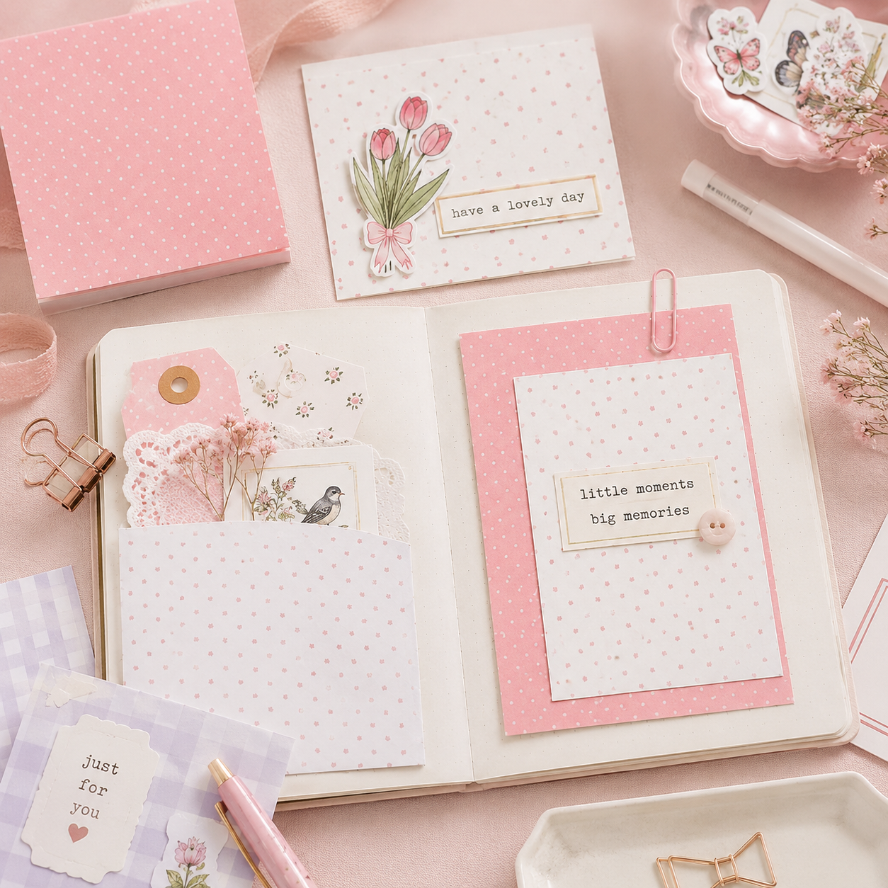 Pastel Background Paper Pack for Journaling, Scrapbooking, and other paper crafts