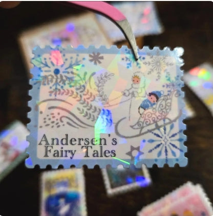 30 Fairytale Flake Stickers – Grimm's Fairy Tales Journaling Craft Supplies