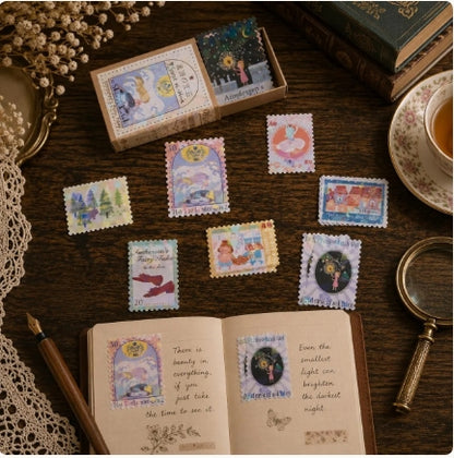 30 Fairytale Flake Stickers – Grimm's Fairy Tales Journaling Craft Supplies