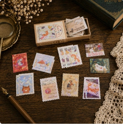 30 Fairytale Flake Stickers – Grimm's Fairy Tales Journaling Craft Supplies