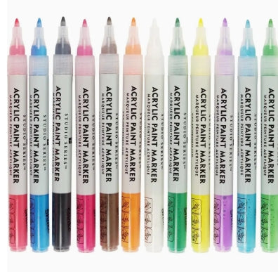 Studio Series Acrylic Paint Marker Set (12-piece Set)