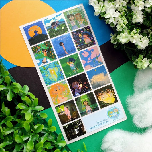 Self-Care Reminder Sticker Sheet – Inspirational Planner & Journal Stickers | Onenhillion