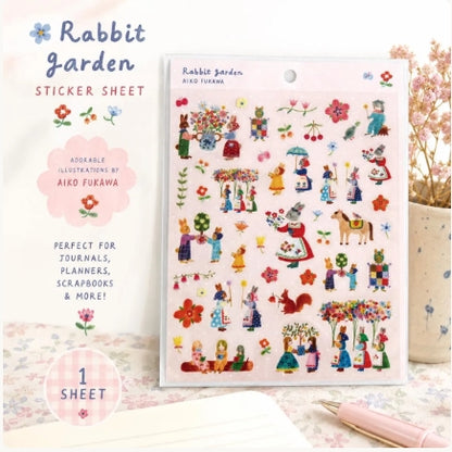 Aiko Fukawa PET Sticker Sheet | Playful Journaling Supplies (Made in Japan)
