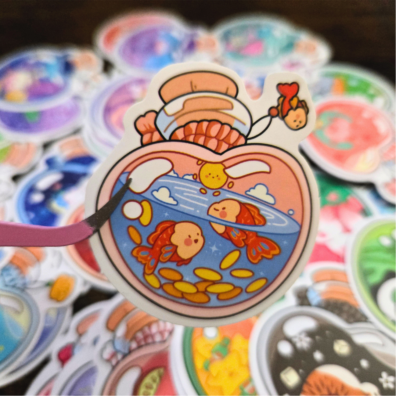 100pcs Mixed Aesthetic Sticker Pack | Cute Animals, Chinoiserie & Florals