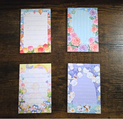 Dream Memo Pad – 4 Mini Cute Notepads (200 Pages)