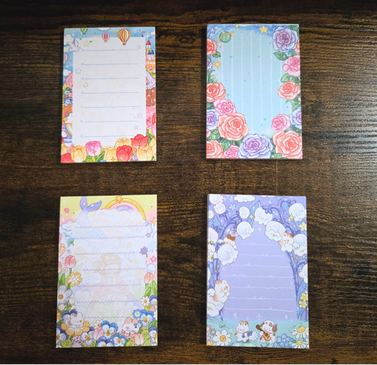 Dream Memo Pad – 4 Mini Cute Notepads (200 Pages)