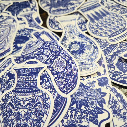 100pcs Mixed Aesthetic Sticker Pack | Cute Animals, Chinoiserie & Florals