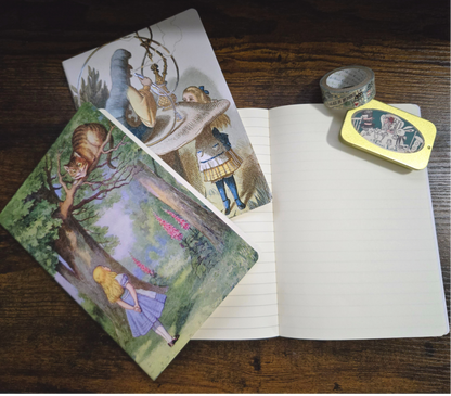 Wonderland Curated Journal Bundle with Stickers and Washi Tape