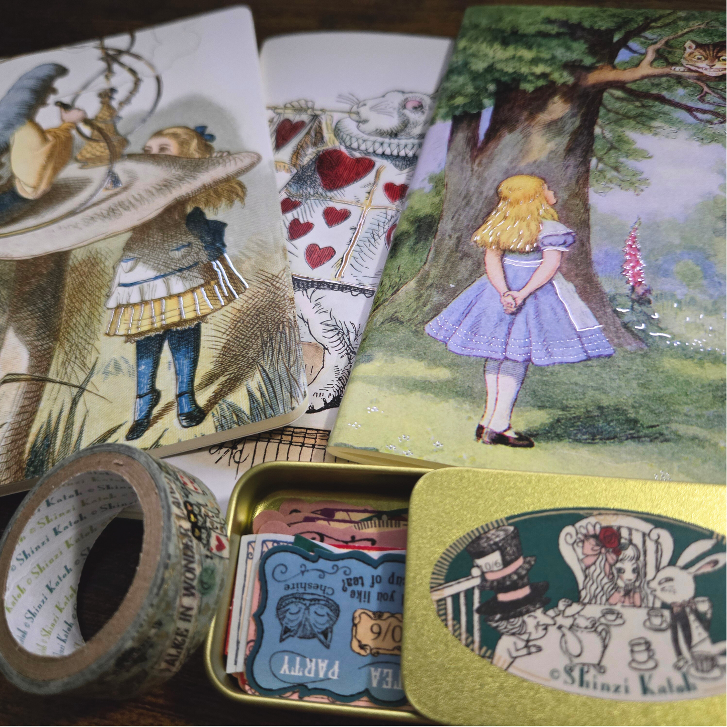 Wonderland Curated Journal Bundle with Stickers and Washi Tape