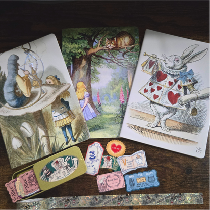 Wonderland Curated Journal Bundle with Stickers and Washi Tape