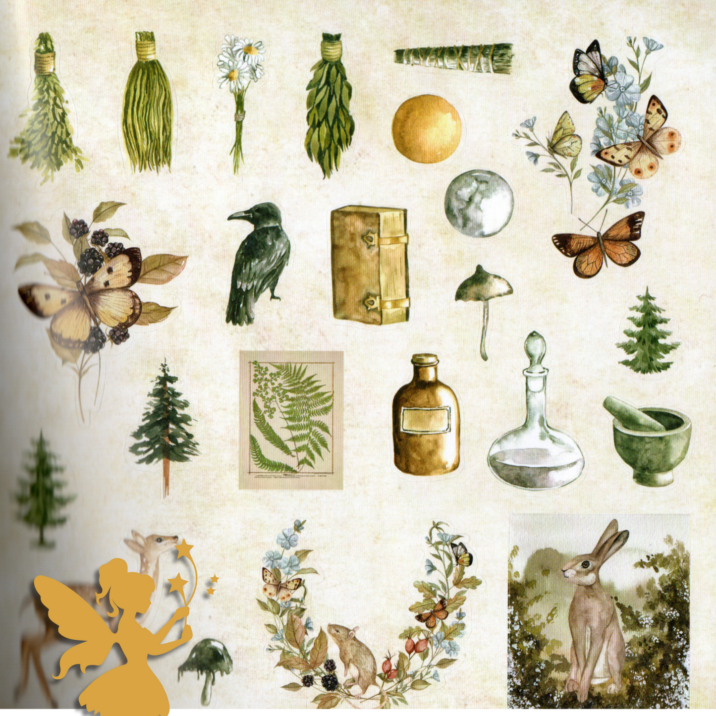 Enchanted Forest Sticker Book – 800+ Woodland & Fairy Stickers