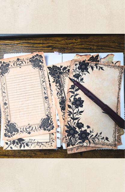 Vintage Botanical Journal Pages – Printable Digital Download