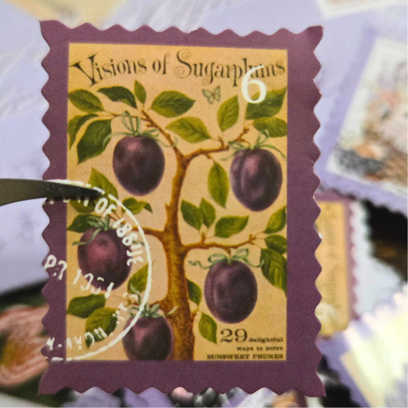 Old Letter Post Office Style Stickers | 46-Piece Vintage Stamp Ephemera Set