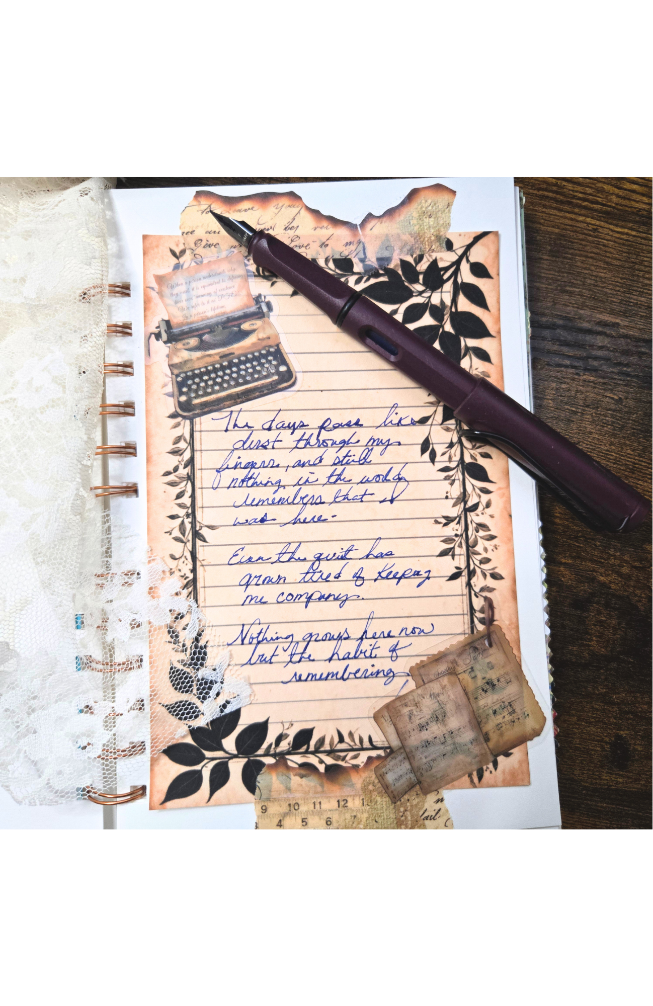 Vintage Botanical Journal Pages – Printable Digital Download